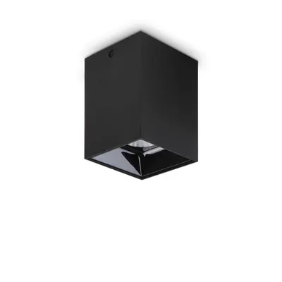 Corp de iluminat cu montaj pe tavan, plafoniera NITRO 15W SQUARE NERO