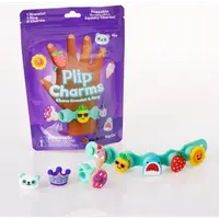 Set Bratara si inel cu talismane pop-it Plip Charms, mov