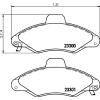 Set placute frana, frana disc PAGID T9069