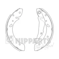Set saboti frana NIPPARTS J3502069