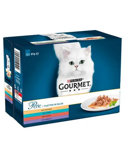 GOURMET Perle Collection Hrana umeda in sos pentru pisici adulte 12x85g