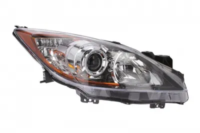 Far dreapta (H11 HB3, electric, fundal cromat, fundal galben) MAZDA 3 2008-2011