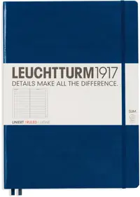 Agenda Leuchtturm1917 Master Slim - A4+, pagini liniate, Navy