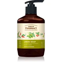 Green Pharmacy Olive & Goji Berry Liquid Soap Săpun lichid pentru mâini cu pompa 460 ml