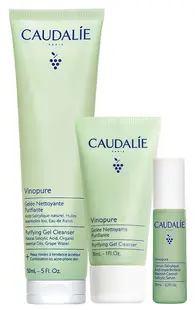 Set Caudalie Vinopure - Gel de curățare matifiant, 150 + 30 ml + Ser cu acid salicilic, 10 ml