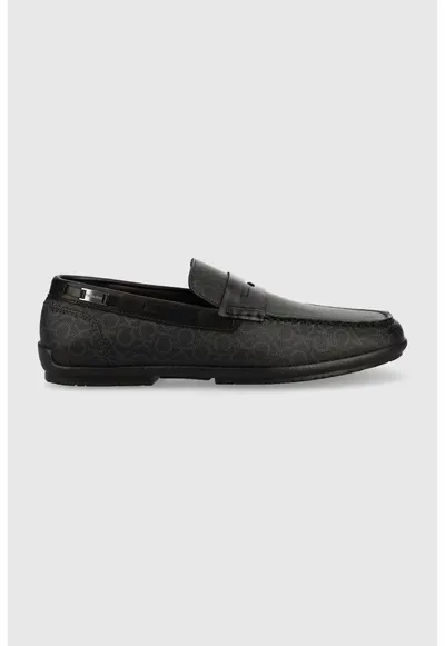 Mocasini Logo Hw Driver Mono HM0HM00843 - Negru