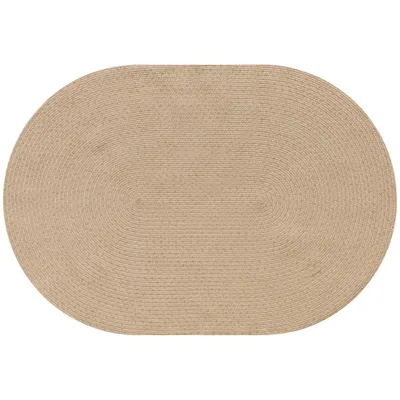HOMCOM Covor pentru Living 170x120 cm Lavabil la Mașină Țesut Manual Stil Rustic Covoraș pentru Living Dormitor Bej | Aosom Romania