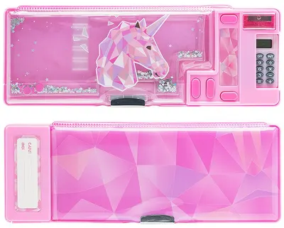Penar școlar retro YOLO Unicorn -Cu calculator