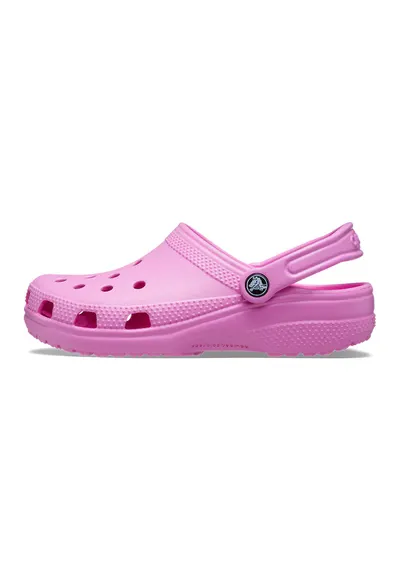 Saboti slingback cu model unisex Classic Roomy - Roz