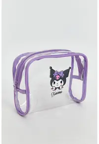 Portfard cu Kuromi - Ametist/Transparent