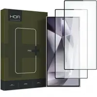 Folie de protectie Ecran HOFI Glass PRO+ pentru Samsung Galaxy S24 Ultra S928, Sticla Securizata, Full Glue, Set 2 bucati, 2.5D, Neagra