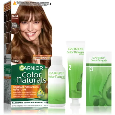 Garnier Color Naturals Creme culoare par culoare 6.34 Blond Inchis Auriu Aramiu 1 buc