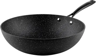Tigaie wok Luigi Ferrero - Symphony FR-3090, 30 x 9 cm, negru
