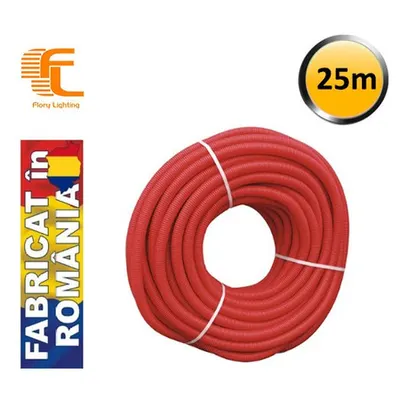 TUB COPEX PVC *32mm – ignifugat – rosu