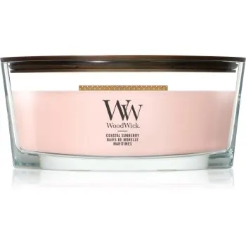 Woodwick Coastal Sunberry lumânare parfumată cu fitil din lemn
