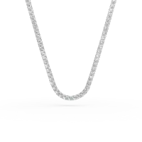 Colier tennis din aur alb cu diamante de 1.1ct