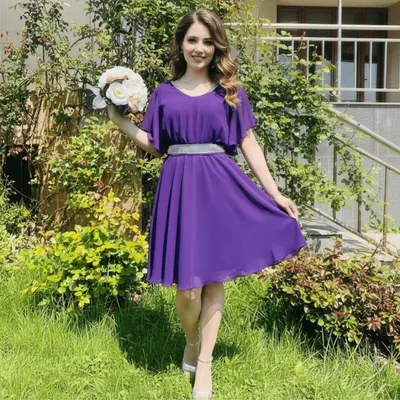 Rochie Eleganta Scurta din voal Victorita