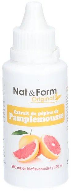 Extract din semințe de grapefruit + Bioflavonoide, 50 ml, Nat&Form