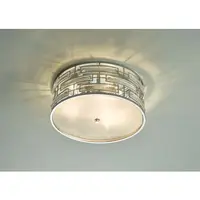 Lampa tavan Seville 3 Light Flush Polished Chrome Crystal With Diffuser