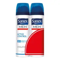 Deodorant spray, Sanex, Men Active Control, alcool free, 2 x 200 ml