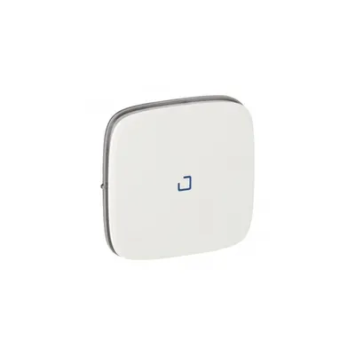 Capac Valena Allure -one/Intrerupator cap scara/push-button -cu albastru lens -alb
