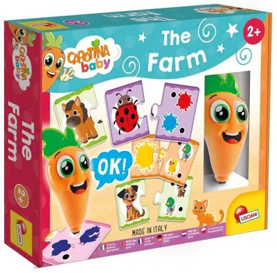 Set de joacă Lisciani Giochi - Pix vorbitor și fermă de puzzle