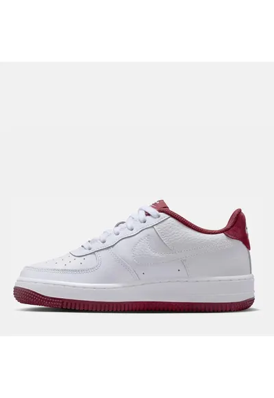 Pantofi copii Air Force 1 - alb-rosu - sintetic