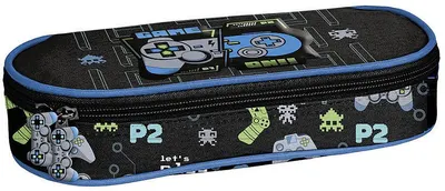 Penar școlar oval Paso Game - On, 1 fermoar