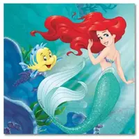 Servetele petrecere ariel mica sirena 33x33 cm