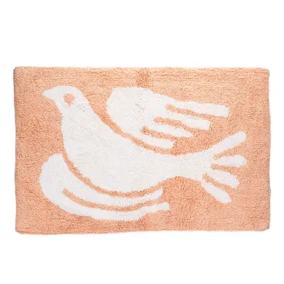 Covoraș de baie piersică 50x80 cm White Dove – Rex London