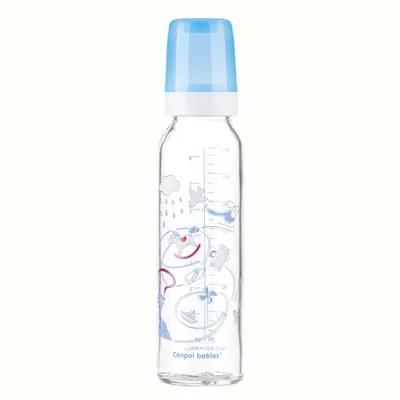 CANPOL Biberon Sticla +tetina silicon 240ml +12L 42/201