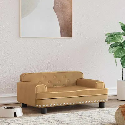 Gossi pat de caini, maro, 70x45x30 cm, catifea