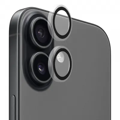 Folie de protectie Camera Spate Blueo Metal Frame pentru Apple iPhone 17, Sticla Securizata, Transparenta