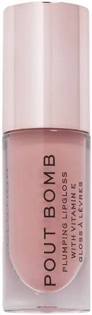 Makeup Revolution Pout Bomb Luciu de volum Doll Nude, 4.6 ml