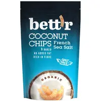 Chips de cocos cu sare de mare bio 70g Bettr