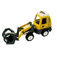 Utilaj de constructii de jucarie cu sunete si lumini, 16-18 cm, incarcator frontal cu furci