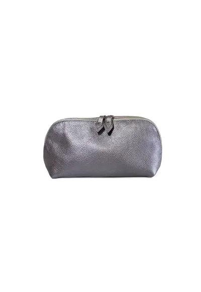 Portfard piele - St. Tropez - gri sidef - 23 x 8 x 14 cm