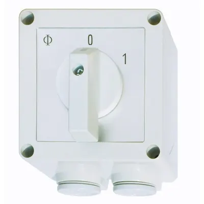 Comutator capsulat 0-1 25A 3p