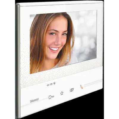 Post interior video interfon alb