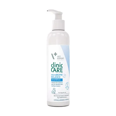 Sampon dermatocosmetic pentru caini si pisici Vet Expert Clinic Care Microbiome Balance, 250 ml