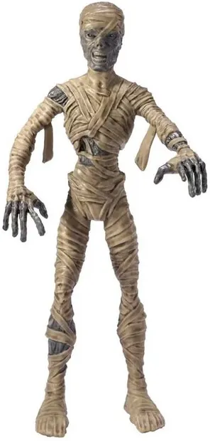 Figurină de acțiune The Noble Collection Horror: Universal Monsters - Mummy (Bendyfigs), 14 cm