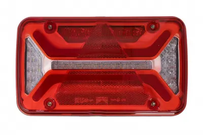 Stop spate dreapta MULTILED III (LED, 12 24V, cu intermitent, cu far de ceata, marsarier, cu stop, lumina de parcare, reflector triunghiular, conector: 2x ASS2 2PIN ASS2 7PIN) potrivit ADR