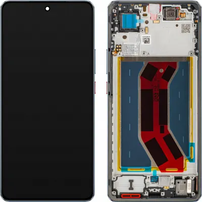 Display cu Touchscreen Realme GT 7T, cu Rama, Albastru (IceSense Blue), Service Pack 621029000575