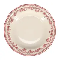 Farfurie burgundy/fildeș adâncă din porțelan ø 23 cm Cyril – S|P Collection