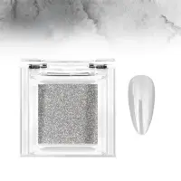 Pigment unghii mirror Marquise, PIGM02, Argintiu