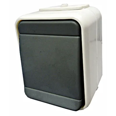 Comutator cruce IP44, gri/gri
