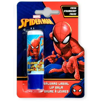 Marvel Spiderman Lip Balm balsam de buze cu aroma de capsuni 4 g
