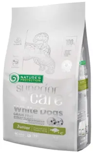 Nature's Protection Superior Care White Dogs Grain Free White Fish Junior Small&amp;Mini Breeds 1,5 KG
