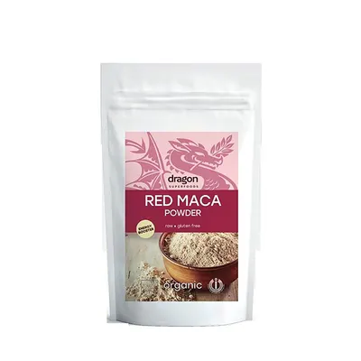 Maca rosie pudra raw bio, 100g, Dragon Superfoods