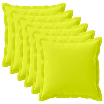 vidaXL Husă pentru pernă 6 buc. HOUTEN Verde strălucitor. 80 x 80 cm